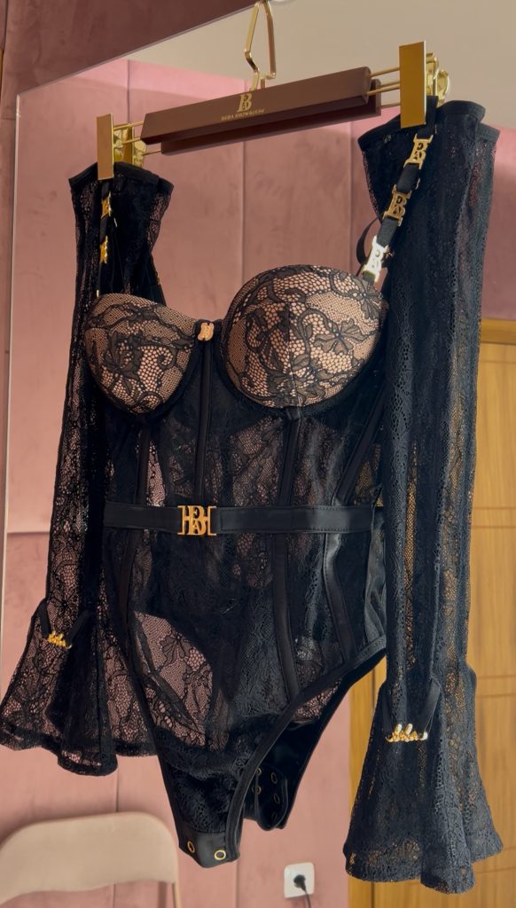 EVA LACE corset bodysuit - PUSH UP - Beba Lingerie Online Shop